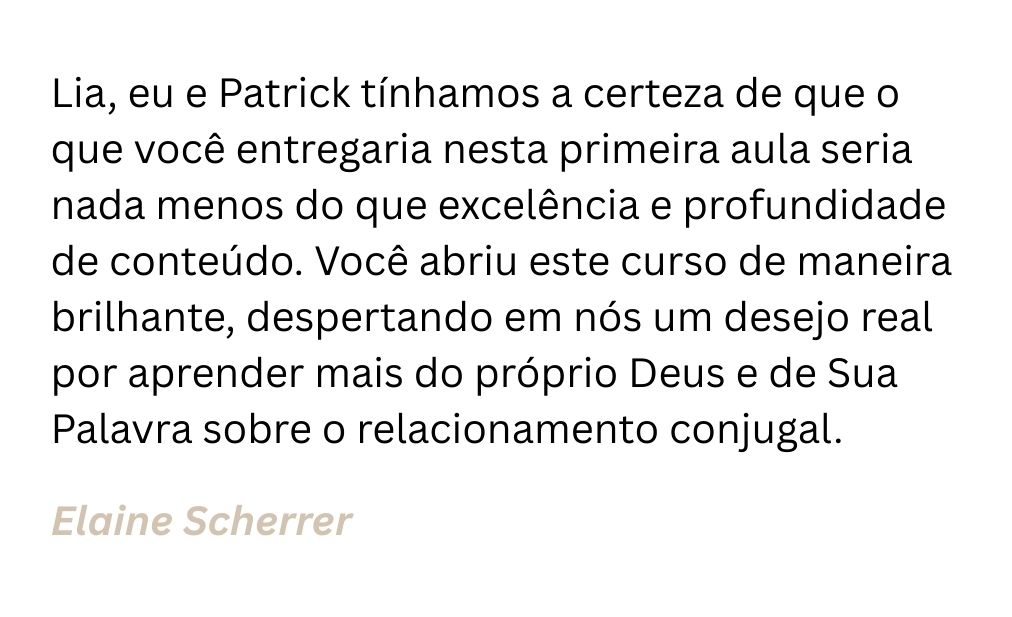 Aula maravilhosa!!!! Já temos um gostinho de como serão as próximas. Obrigada por compartilhar tanto conosco. (3)